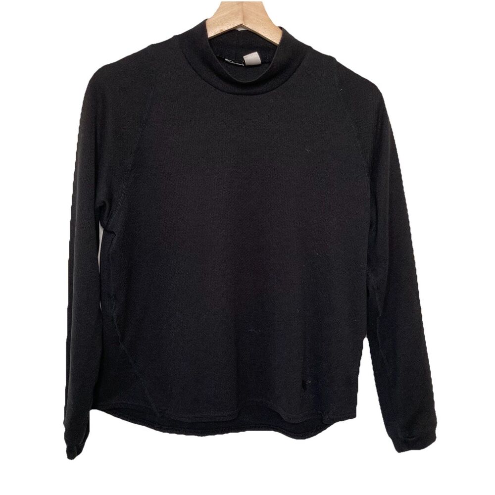 INSPORT Polartec Style Black Base Layer Pullover Thermal Shirt Womens Medium